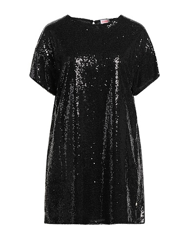 SUN 68 Short dress Black 100% Polyester