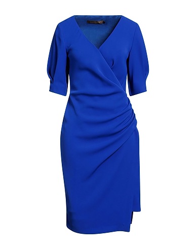 SIMONA CORSELLINI Midi dress Bright blue 100% Polyester