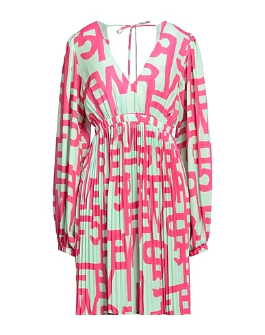 5PREVIEW Short dress Light green 100% Polyester