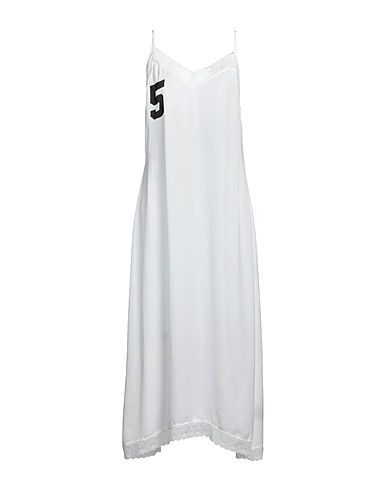5PREVIEW Midi dress White 100% Polyester