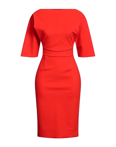 CHIARA BONI LA PETITE ROBE Midi dress Tomato red 72% Polyamide, 28% Elastane