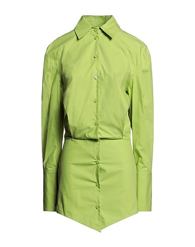 THE ATTICO Shirt dress Acid green 100% Cotton