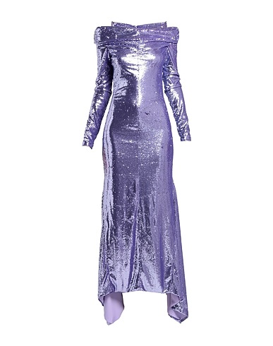 THE ATTICO Vestito lungo Viola 100% Poliestere