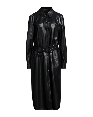 MARC AUREL Midi dress Black 100% Viscose, Polyurethane