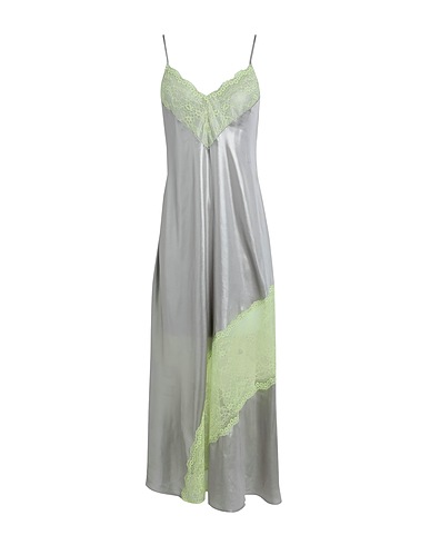 TOPSHOP Vestido largo Plata 100% Poliéster
