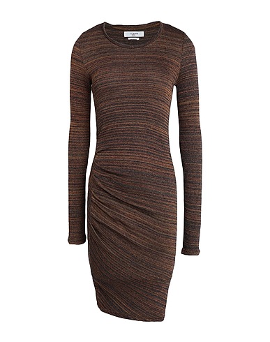 MARANT ÉTOILE Midi dress Khaki 91% Viscose, 7% Polyamide, 2% Elastane