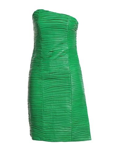REMAIN BIRGER CHRISTENSEN Short dress Green 100% Sheepskin