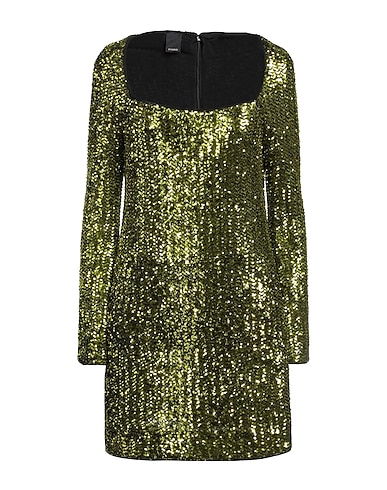 PINKO Elegant dress Lime green 95% Polyester, 5% Elastane, Polyethylene
