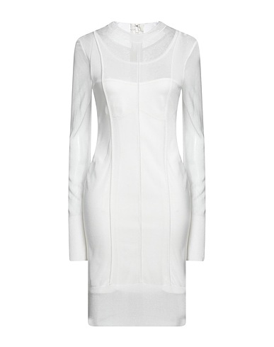 HERVÉ LÉGER Midi dress White 74% Rayon, 26% Nylon