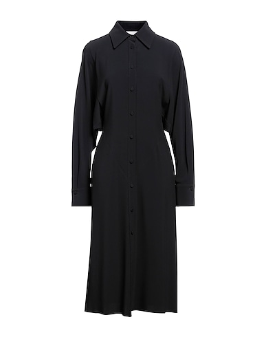 ERIKA CAVALLINI Shirt dress NERO 53% Viscose, 47% Acetate