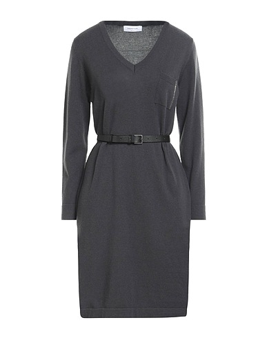 FABIANA FILIPPI Vestito in Maglia Piombo 75% Lana Vergine, 15% Seta, 10% Cachemire