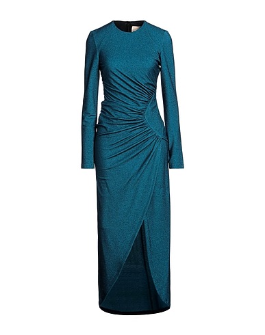 ANIYE BY Long dress Deep teal 78% Viscose, 10% Polyester, 8% Polyamide, 4% Elastane