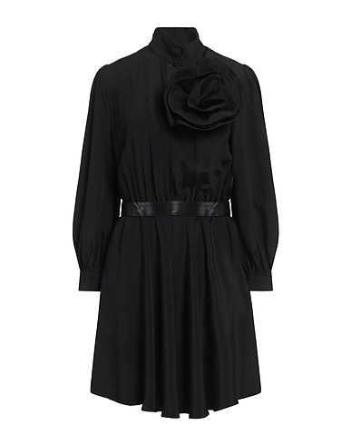 SIMONA CORSELLINI Robe courte Noir 83% Acétate, 17% Soie