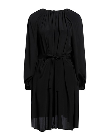 SUOLI Office dress Black 83% Acetate, 17% Silk