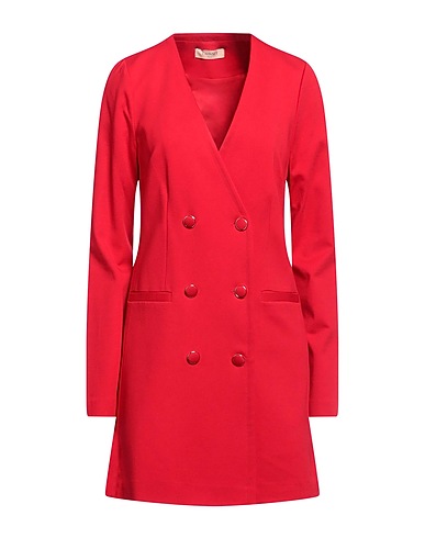 TWINSET Vestito corto Rosso 66% Viscosa, 30% Poliammide, 4% Elastan