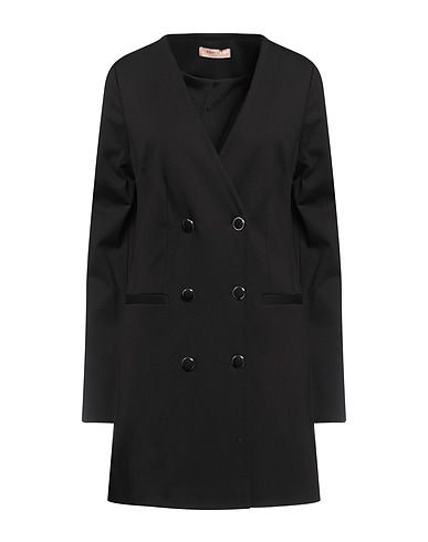 TWINSET Blazer dress Black 66% Viscose, 30% Polyamide, 4% Elastane