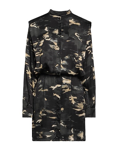 8PM Vestito chemisier Nero 100% Viscosa