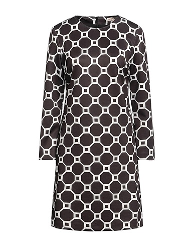 CAMICETTASNOB Short dress Black 58% Viscose, 35% Polyester, 7% Elastane