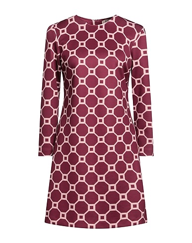 CAMICETTASNOB Short dress Garnet 58% Viscose, 35% Polyester, 7% Elastane