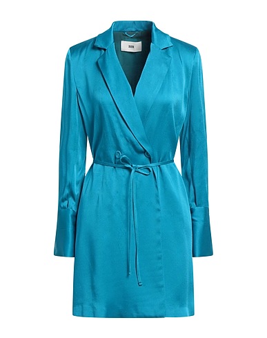 SOLOTRE Short dress Azure 72% Acetate, 28% Viscose