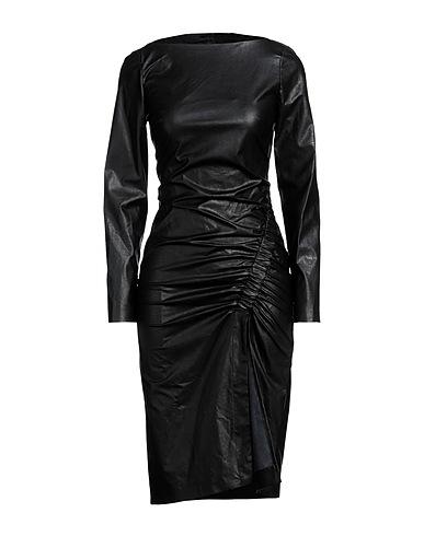 SUOLI Midi dress Black 100% Polyurethane