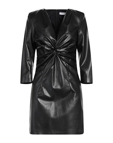 SIMONA CORSELLINI Vestito corto Nero 50% Viscosa, 45% Poliuretano, 5% Altre Fibre