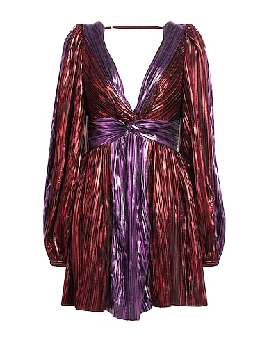 SABINA MUSÁYEV Kurzes Kleid Ziegelrot 100% Polyester
