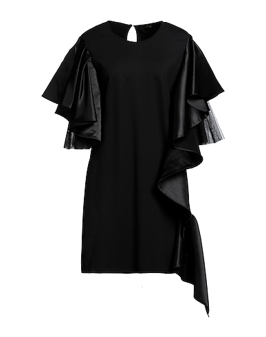 ACTITUDE by TWINSET Short dress Black 68% Viscose, 28% Polyamide, 4% Elastane, Polyester