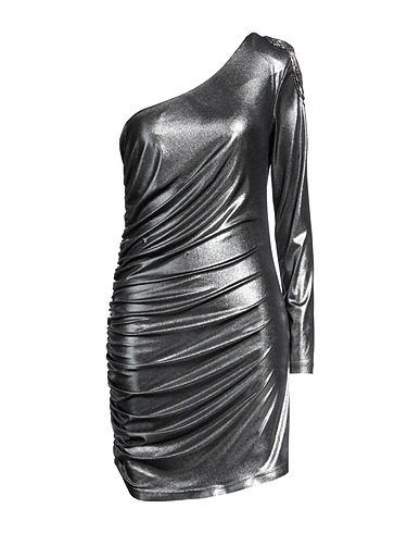 WERIDE Short dress Silver 92% Polyester, 8% Elastane