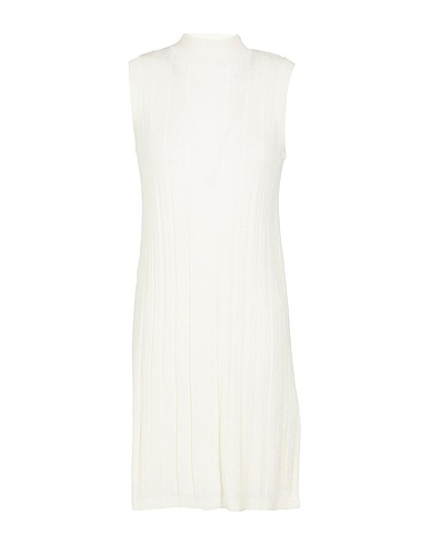 8 by YOOX Knit dress MERINO WOOL TURTLENECK SHORT DRESS
 Ivory 60% Merino Wool, 40% Recycled polyester