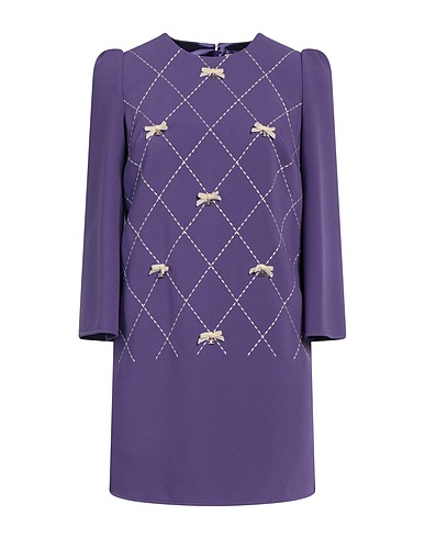 ELISABETTA FRANCHI Vestito corto Viola 95% Poliestere, 5% Elastan