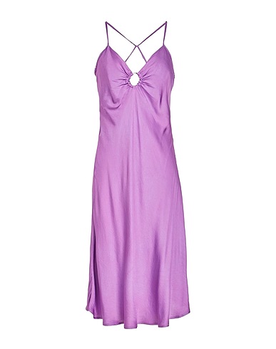 8 by YOOX Short dress VISCOSE MINI SLIP DRESS Mauve 100% Viscose