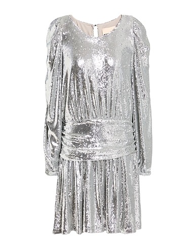 ANIYE BY Sequin dress Silver 85% Polyester, 15% Polyamide