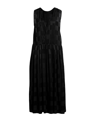 UMA WANG Langes Kleid Schwarz 100% Seide