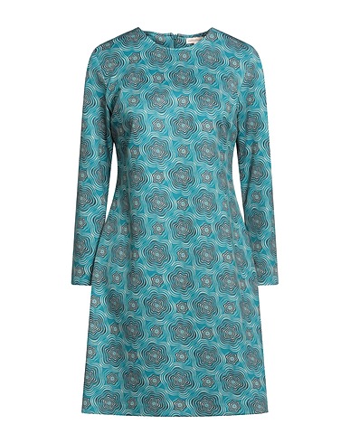 CAMICETTASNOB Vestito corto Turchese 58% Viscosa, 35% Poliestere, 7% Elastan