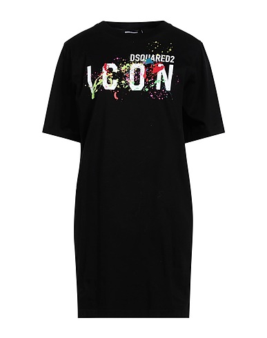 DSQUARED2 Vestito corto Nero 100% Cotone