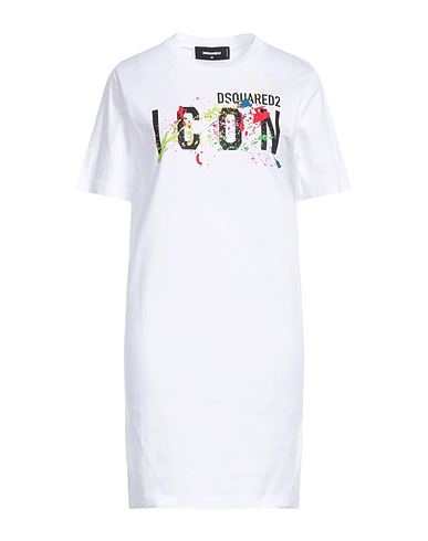 DSQUARED2 Short dress White 100% Cotton