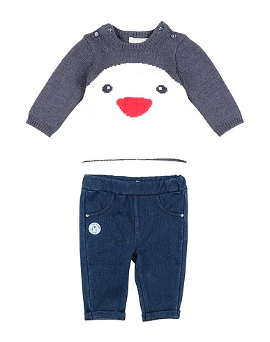 LOSAN Babykleidung-Set  Taubenblau 47% Polyester, 45% Baumwolle, 8% Elastan