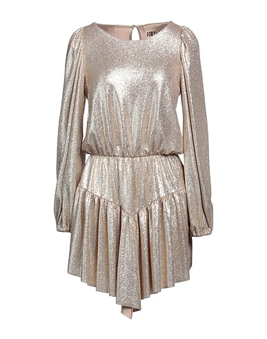 ANIYE BY Sequin dress Gold 91% Polyamide, 5% Elastane, 4% Metallic fiber