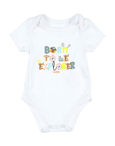 GUESS Baby bodysuit White 95% Cotton, 5% Elastane