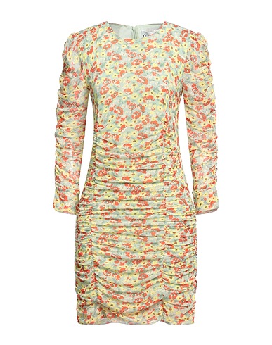GANNI Short dress Light green 91% Polyamide, 9% Elastane