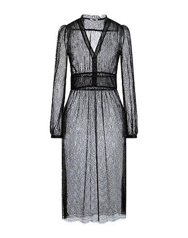 LARDINI Vestito midi Nero 87% Nylon, 13% Altre Fibre