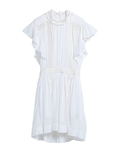 MARANT ÉTOILE Vestito corto Bianco 67% Cotone, 33% Viscosa