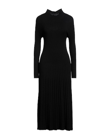 KATE BY LALTRAMODA Midi dress Black 65% Viscose, 35% Polyamide