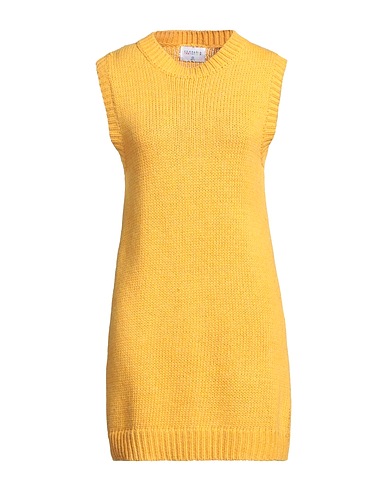 COMPAÑIA FANTASTICA Vestito corto Giallo ocra 100% Acrilico