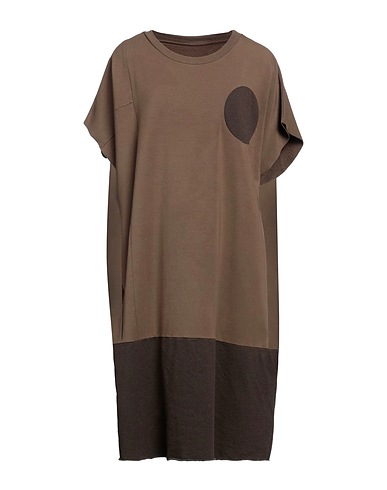 MM6 MAISON MARGIELA Short dress Chocolate brown 47% Cotton, 47% Modal, 6% Elastane, Polyester