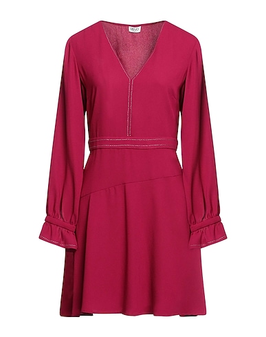 LIU •JO Short dress Burgundy 100% Polyester