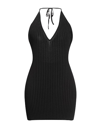GAUGE81 Short dress Black 83% Rayon, 17% Meryl® Elite, Viscose