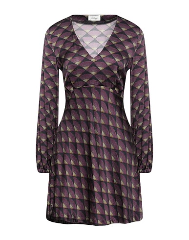OTTOD'AME Short dress Plum 100% Viscose