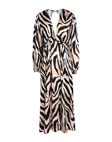 TOPSHOP Long dress Beige 100% Viscose